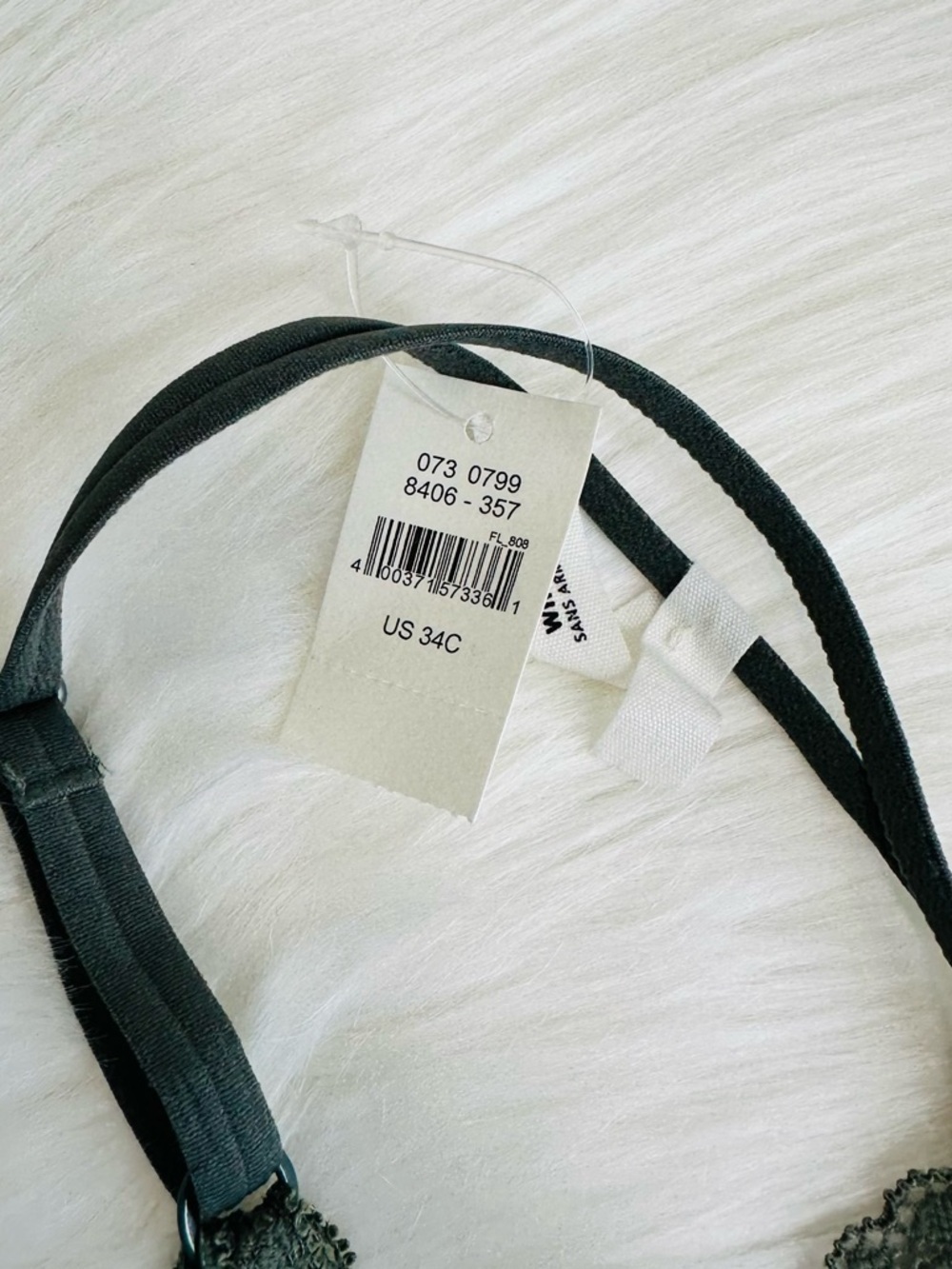 NWT Aerie Real Happy Lightly Lined Wireless Candy Lace Bra Royal Palm Size 34C - Picture 7 of 15